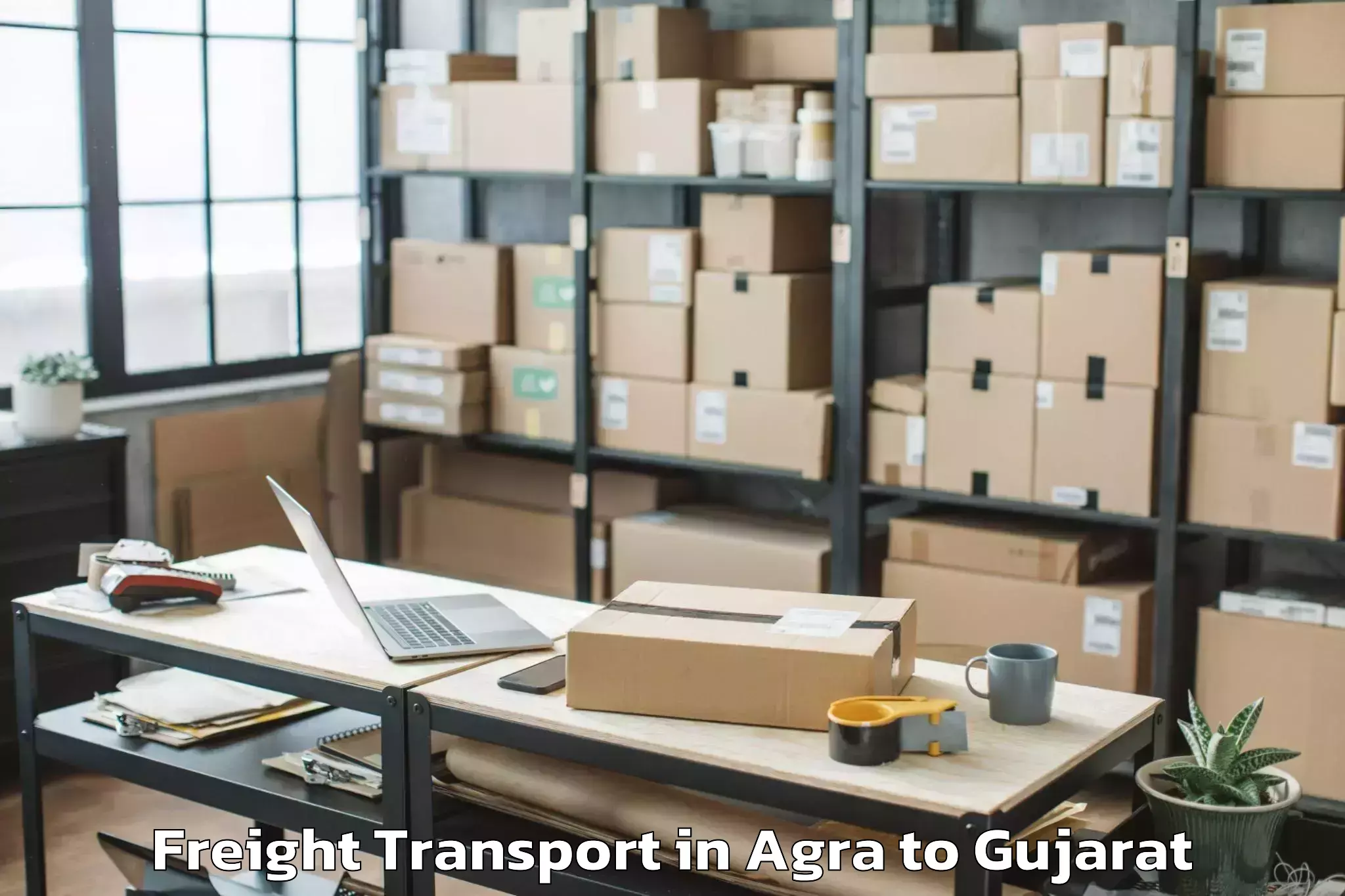 Discover Agra to Adalaj Freight Transport